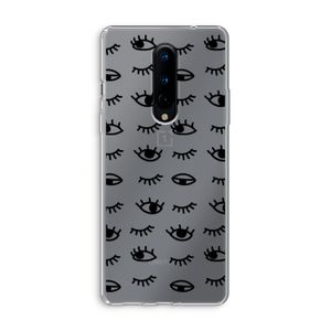 Eye pattern #2: OnePlus 8 Transparant Hoesje