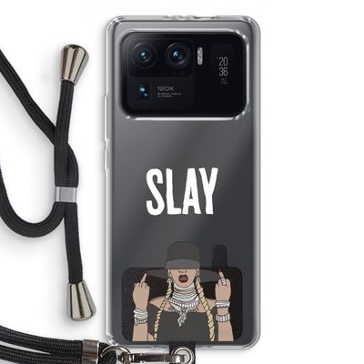 Slay All Day: Xiaomi Mi 11 Ultra Transparant Hoesje met koord