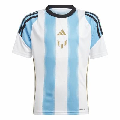 Voetbalshirt Adidas Messi Training Blauw Wit - Maat: 15-16 Jaar