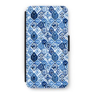 Blauw motief: iPhone 12 Flip Hoesje
