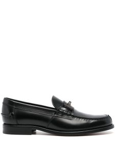 Tod's mocassins Double T en cuir - Noir