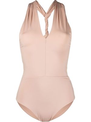 Maygel Coronel maillot de bain torsadé à détail noué - Tons neutres