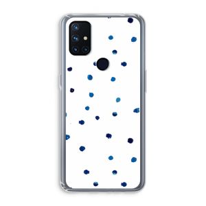 Blauwe stippen: OnePlus Nord N10 5G Transparant Hoesje