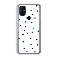 Blauwe stippen: OnePlus Nord N10 5G Transparant Hoesje