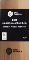 Grill Fanatics barbecue rookplanken 30 cm 2 stuks