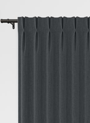 Orkney gordijn - Dark Forest met Dubbele plooi