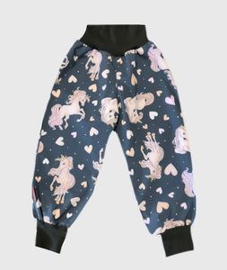 Waterproof Softshell Pants Unicorns And Hearts