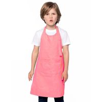 Basic keukenschort roze voor kinderen - Keukenschorten - thumbnail
