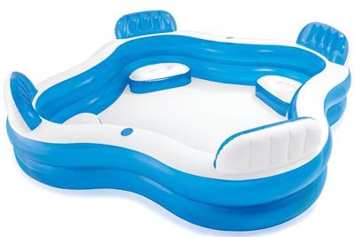 Intex opblaasbaar zwembad met opblaasstoeltjes