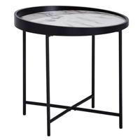 Sky Style Marmer Black Bijzettafel Rond 46 cm