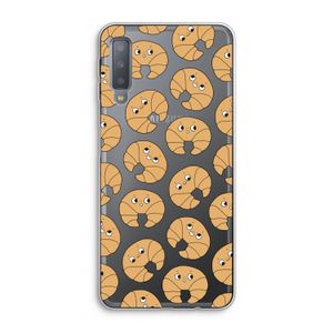 Croissant: Samsung Galaxy A7 (2018) Transparant Hoesje