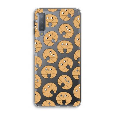 Croissant: Samsung Galaxy A7 (2018) Transparant Hoesje