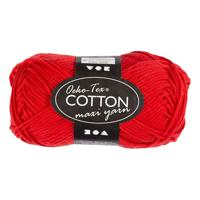 Creativ Company Katoengaren afm 8/8 l: 80-85 m donkerrood - 50gr.