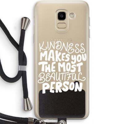 The prettiest: Samsung Galaxy J6 (2018) Transparant Hoesje met koord
