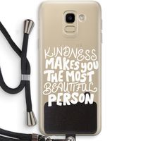 The prettiest: Samsung Galaxy J6 (2018) Transparant Hoesje met koord