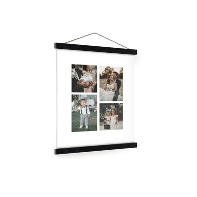 Gepersonaliseerde poster met zwarte posterhanger 30x40
