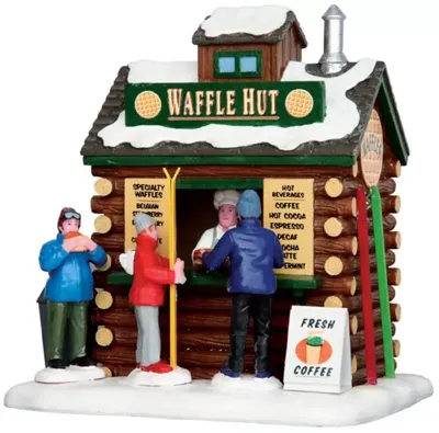 Lemax waffle hut kerstdorp tafereel Vail Village 2014