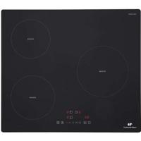 Inductieplaat 3 Foci Continental Edison - 3 Timers - 3 Boosters - Black