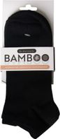 Bamboo Airco Shortsokken Zwart 3-Pack 35-38 - thumbnail