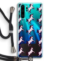 Musketon Unicorn: Huawei P30 Pro Transparant Hoesje met koord
