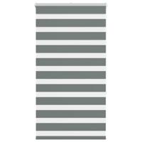 VidaXL Zebra rolgordijn 80x150 cm stofbreedte 75,9 cm donkergrijs