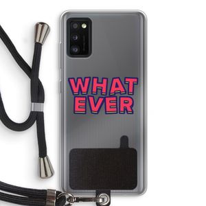 Whatever: Samsung Galaxy A41 Transparant Hoesje met koord
