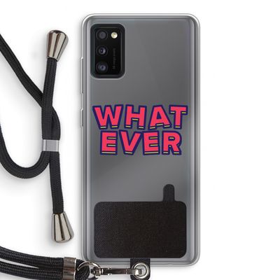 Whatever: Samsung Galaxy A41 Transparant Hoesje met koord