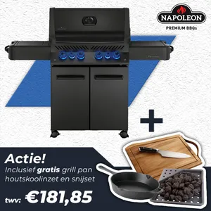 Napoleon Phantom Prestige 500 Mat Zwart GasBBQ