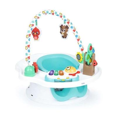 BABY EINSTEIN SuperSeat 3 in 1, Activiteitenstoel - Verhogingstafel met speelboog met interactief speelgoed