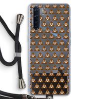 Poop emoji: Oppo A91 Transparant Hoesje met koord