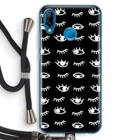 Eye pattern #3: Huawei P20 Lite Transparant Hoesje met koord