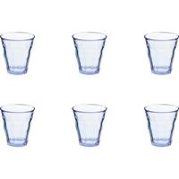 Duralex glas picardie blauw 200ml 6stks