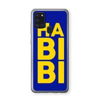 Habibi Blue: Samsung Galaxy A21s Transparant Hoesje