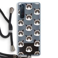 It's a Purrr Case: Sony Xperia 5 II Transparant Hoesje met koord