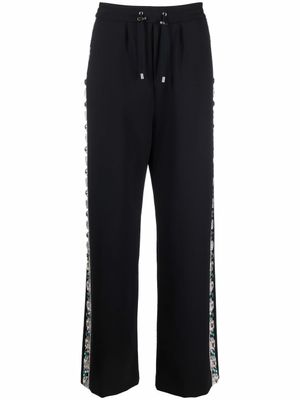 Balmain pantalon à détail de fente - Noir