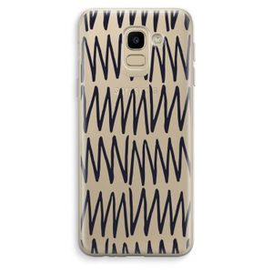 Marrakech Zigzag: Samsung Galaxy J6 (2018) Transparant Hoesje