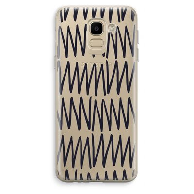 Marrakech Zigzag: Samsung Galaxy J6 (2018) Transparant Hoesje