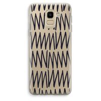 Marrakech Zigzag: Samsung Galaxy J6 (2018) Transparant Hoesje