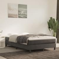 Boxspring bed 120x200 cm fluweel donkergrijs