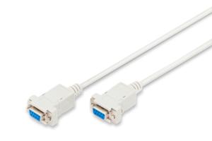 Digitus D-Sub9 - D-Sub9 F/F 1.8m VGA kabel 1,8 m VGA (D-Sub) Beige