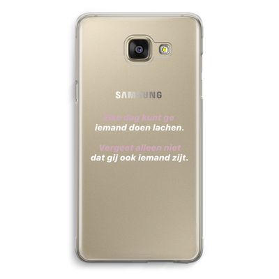 gij zijt ook iemand: Samsung Galaxy A5 (2016) Transparant Hoesje