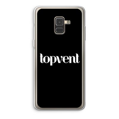 Topvent Zwart: Samsung Galaxy A8 (2018) Transparant Hoesje