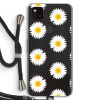 Margrietjes: Pixel 4a 5G Transparant Hoesje met koord