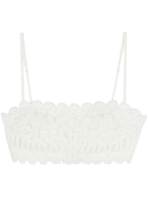 Simkhai haut à design de corset - Blanc