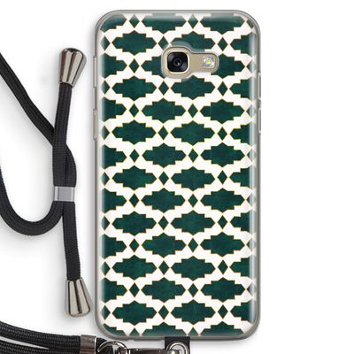 Moroccan tiles: Samsung Galaxy A5 (2017) Transparant Hoesje met koord