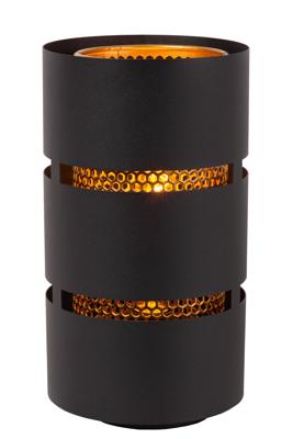 Lucide ROSAS - Tafellamp - Ø 16 cm - 1xE27 - Zwart