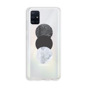 Marmeren cirkels: Galaxy A51 4G Transparant Hoesje