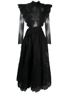 ZIMMERMANN robe Sensory en dentelle ample - Noir