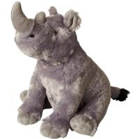 Ravensden Pluche knuffeldier - neushoorn - 30 cm - wilde dieren knuffel