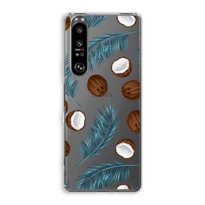 Kokosnoot roze: Sony Xperia 1 III Transparant Hoesje